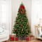 7ft. Pre-Lit Full Pendleton Spruce Artificial Christmas Tree, Clear Lights